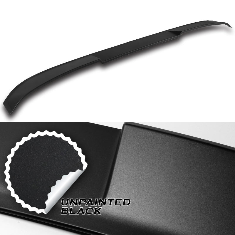 W-Power ABS VIP-Style Rear Widow Roof Visor Wing Spoiler For 2011 - 2015 Kia Optima -Unpainted Matte Black - Image 2