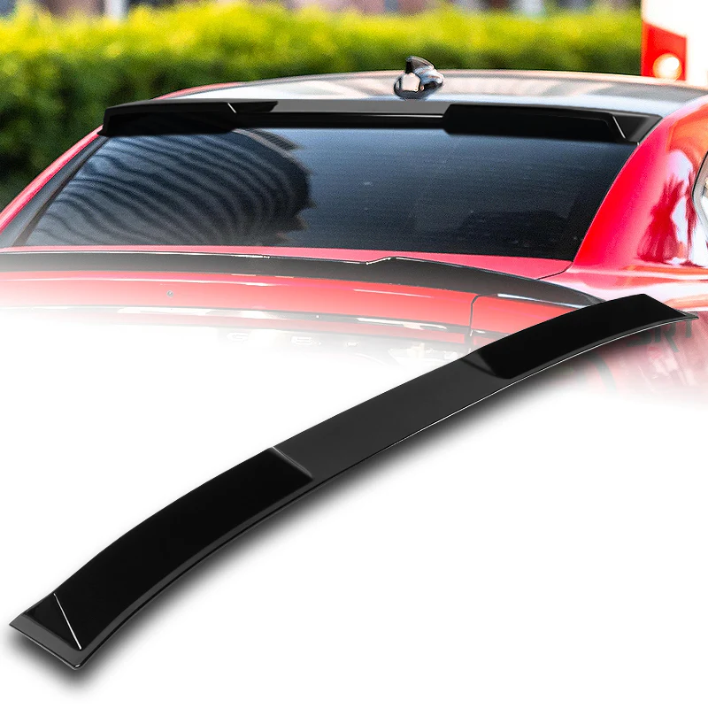 W-Power ABS VIP-Style Rear Widow Roof Visor Wing Spoiler For 2011 - 2023 Dodge Charger -Pearl Black - Image 7