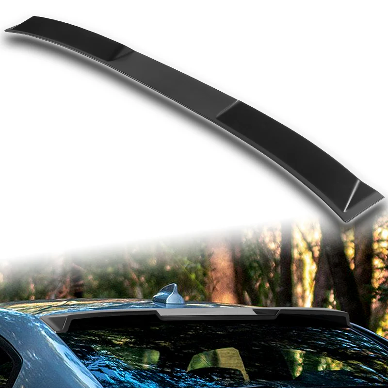 W-Power ABS VIP-Style Rear Widow Roof Visor Wing Spoiler For 2011 - 2023 Dodge Charger -Unpainted Matte Black - Image 5