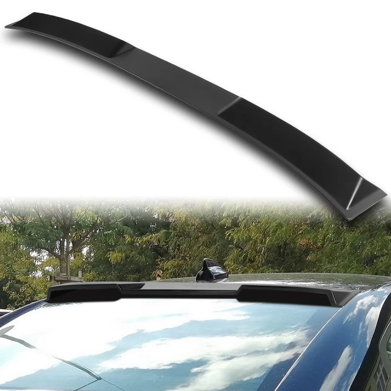 W-Power ABS VIP-Style Rear Widow Roof Visor Wing Spoiler For 2011 - 2023 Dodge Charger -Unpainted Matte Black - Image 6