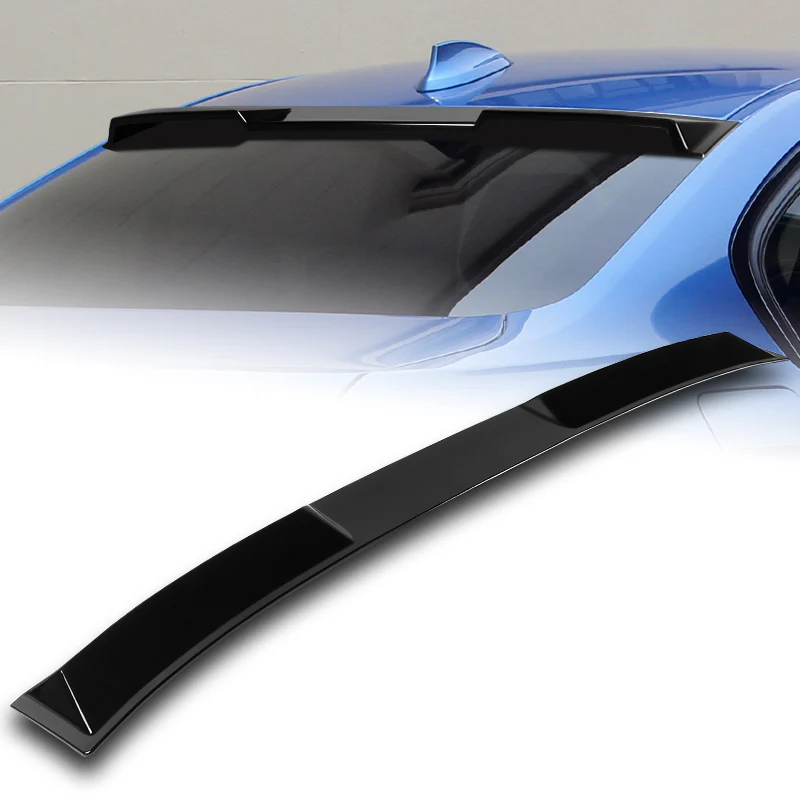 W-Power ABS VIP-Style Rear Widow Roof Visor Wing Spoiler For 2012 - 2018 BMW 3-Series F30 F80 M3 Sedan -Pearl Black - Image 7