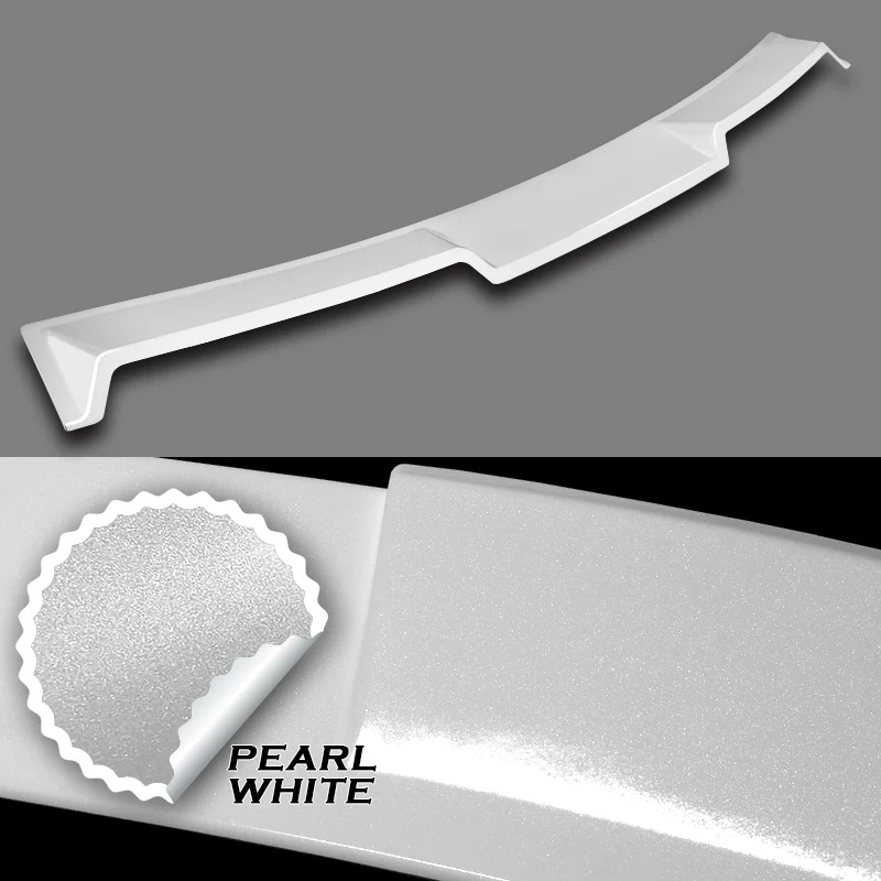 W-Power ABS VIP-Style Rear Widow Roof Visor Wing Spoiler For 2012 - 2018 BMW 3-Series F30 F80 M3 Sedan -Pearl White - Image 2
