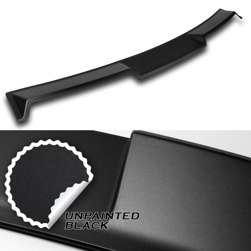 W-Power ABS VIP-Style Rear Widow Roof Visor Wing Spoiler For 2012 - 2018 BMW 3-Series F30 F80 M3 Sedan -Unpainted Matte Black - Image 2