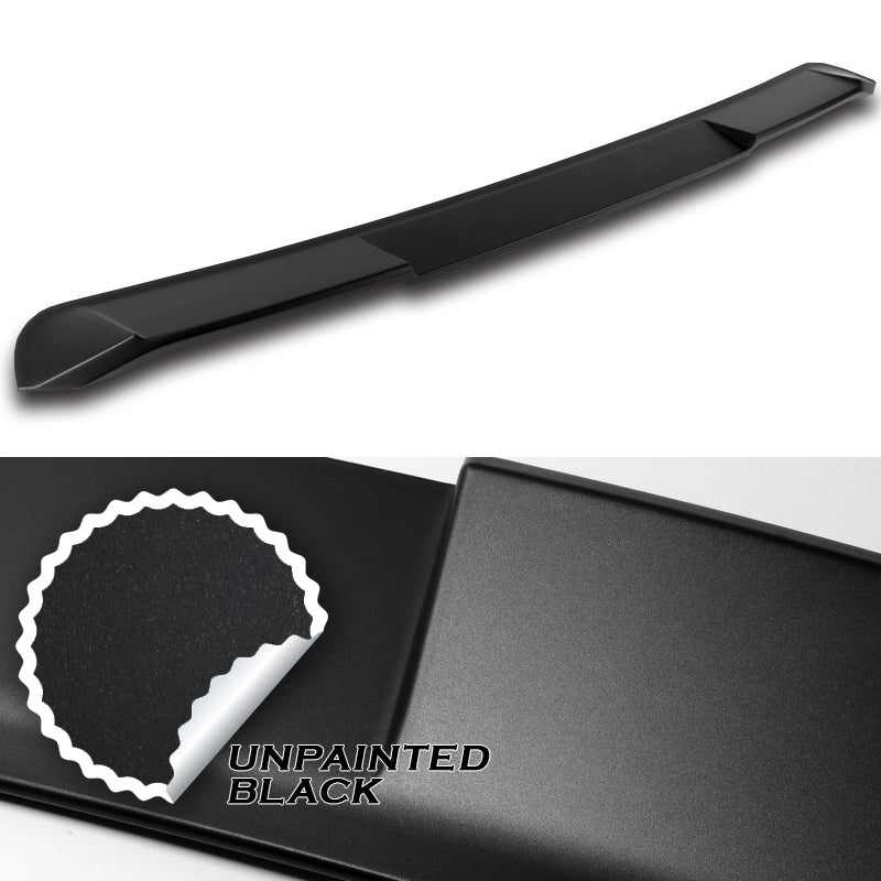 W-Power ABS VIP-Style Rear Widow Roof Visor Wing Spoiler For 2013 - 2020 Lexus GS350 GS450 GS F Sedan -Unpainted Matte Black - Image 2