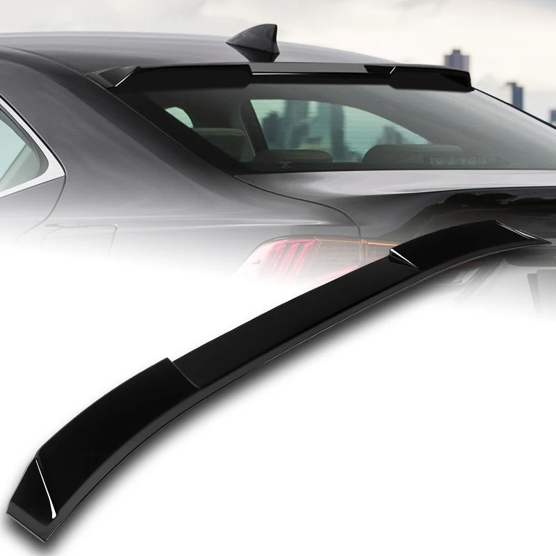 W-Power ABS VIP-Style Rear Widow Roof Visor Wing Spoiler For 2014-2020 Lexus IS300 IS350 -Pearl Black - Image 7