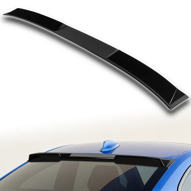 W-Power ABS VIP-Style Rear Widow Roof Visor Wing Spoiler For 2014- 2021 BMW 2-Series F22 F87 M2 Coupe -Pearl Black - Image 5