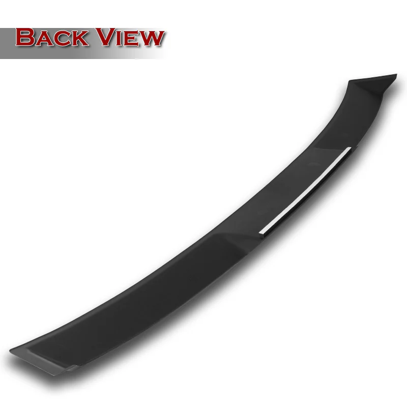 W-Power ABS VIP-Style Rear Widow Roof Visor Wing Spoiler For 2014- 2021 BMW 2-Series F22 F87 M2 Coupe -Unpainted Matte Black - Image 4