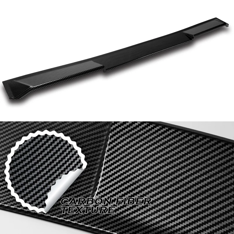 W-Power ABS VIP-Style Rear Widow Roof Visor Wing Spoiler For 2016 - 2023 Nissan Maxima -Carbon Fiber Look - Image 2