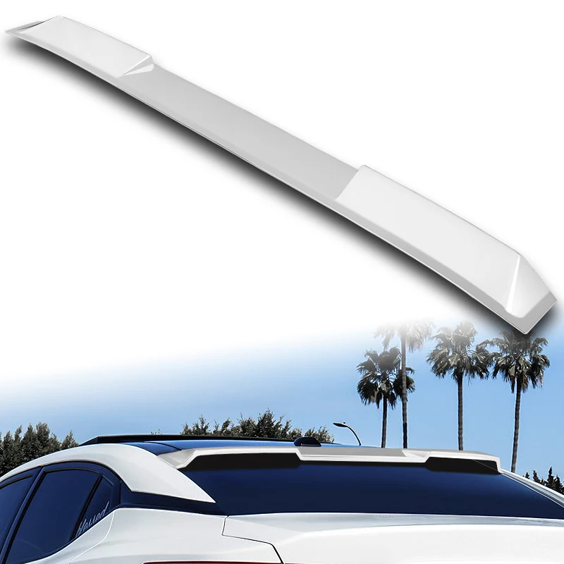 W-Power ABS VIP-Style Rear Widow Roof Visor Wing Spoiler For 2016 - 2023 Nissan Maxima -Pearl White - Image 5