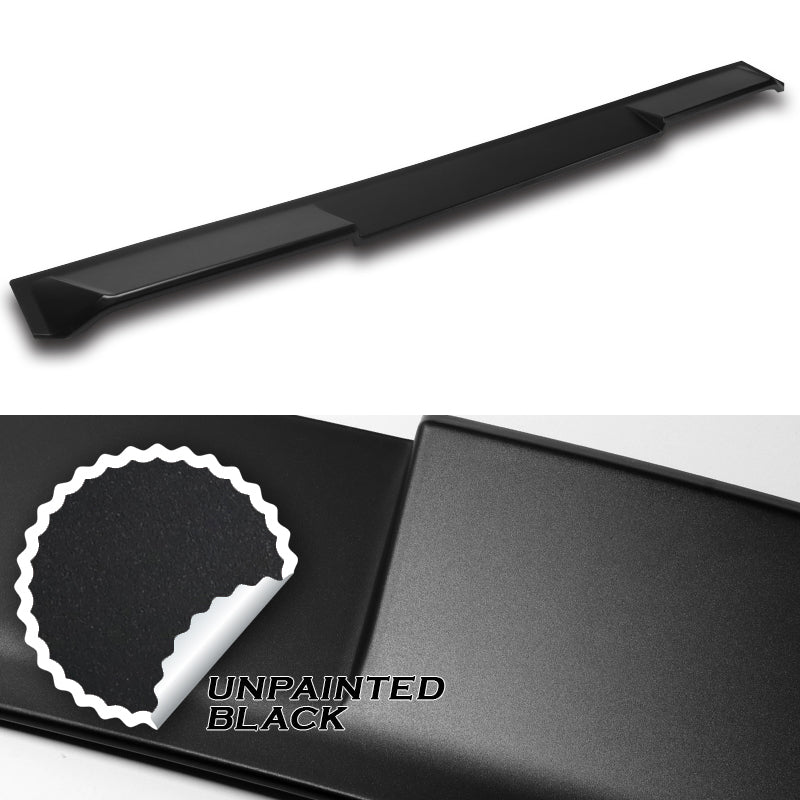 W-Power ABS VIP-Style Rear Widow Roof Visor Wing Spoiler For 2016 - 2023 Nissan Maxima -Unpainted Matte Black - Image 2