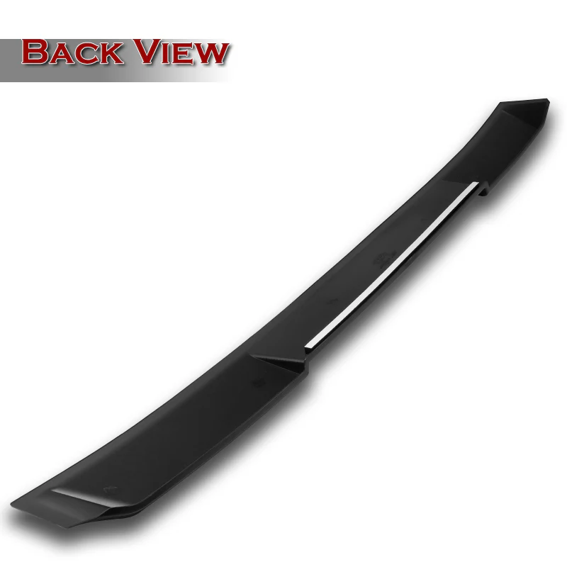 W-Power ABS VIP-Style Rear Widow Roof Visor Wing Spoiler For 2016 - 2023 Nissan Maxima -Unpainted Matte Black - Image 4