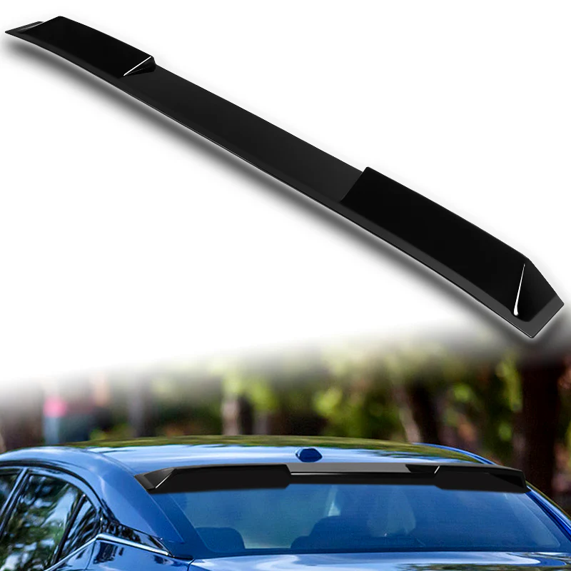 W-Power ABS VIP-Style Rear Widow Roof Visor Wing Spoiler For 2016 - 2023 Nissan Maxima -Pearl Black - Image 5