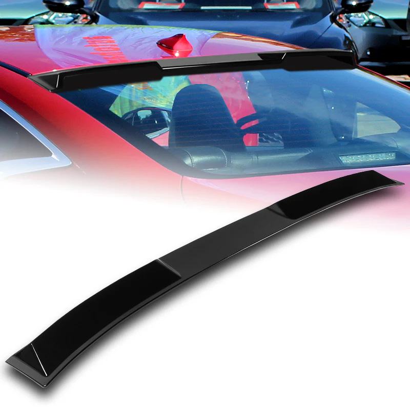W-Power ABS VIP-Style Rear Widow Roof Visor Wing Spoiler For 2017- 2022 Infiniti Q60 Coupe -Pearl Black - Image 7