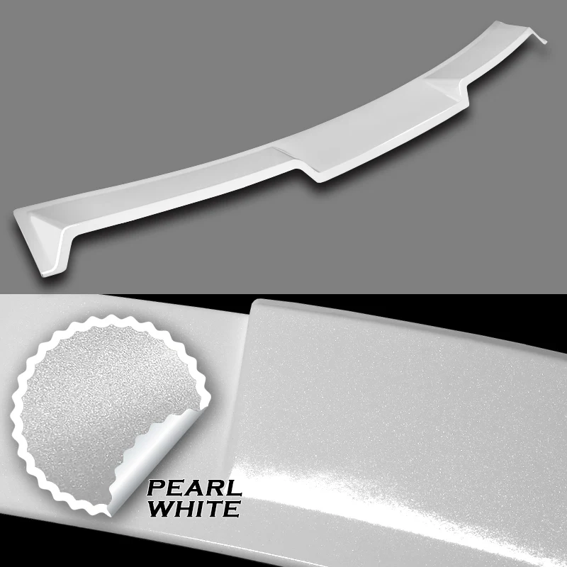 W-Power ABS VIP-Style Rear Widow Roof Visor Wing Spoiler For 2017- 2022 Infiniti Q60 Coupe -Pearl White - Image 2