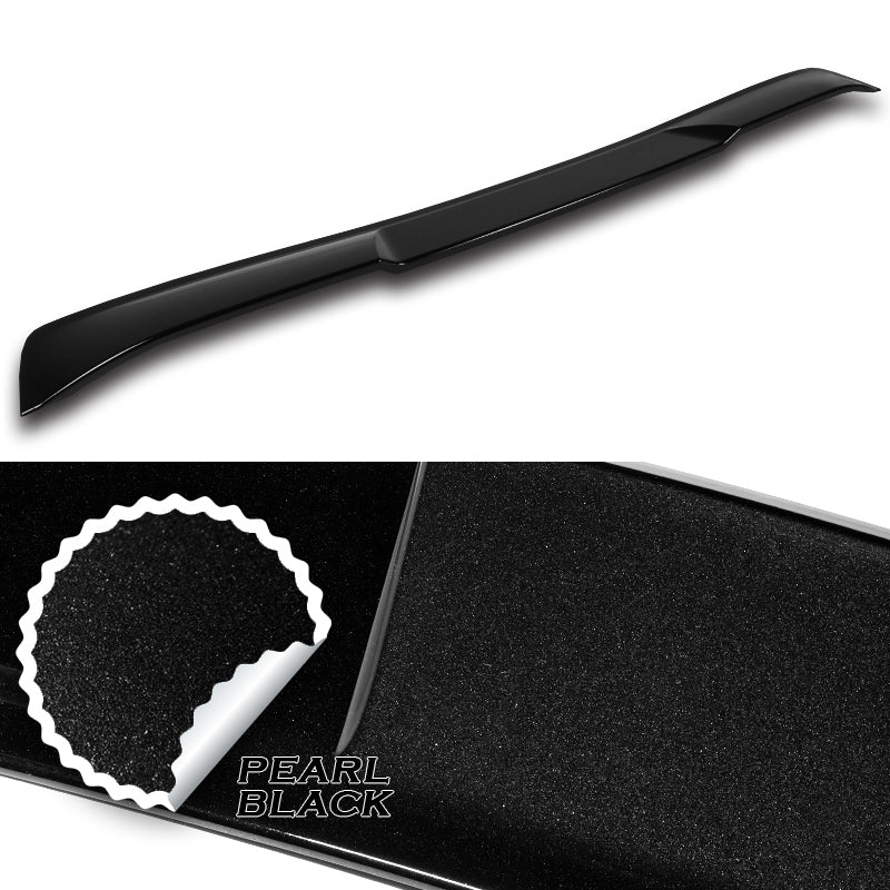 W-Power ABS VIP-Style Rear Widow Roof Visor Wing Spoiler For 2017 - 2023 Alfa Romeo Giulia -Pearl Black - Image 2