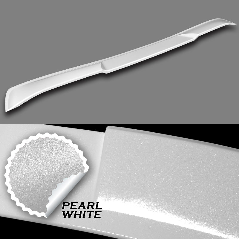 W-Power ABS VIP-Style Rear Widow Roof Visor Wing Spoiler For 2017 - 2023 Alfa Romeo Giulia -Pearl White - Image 2