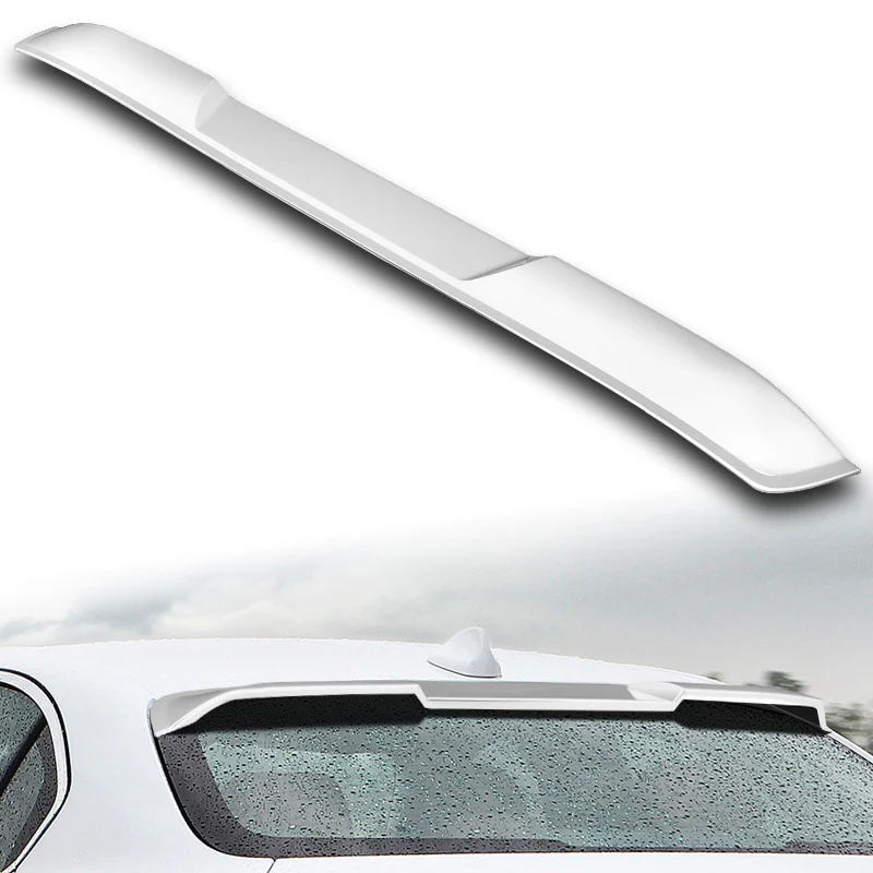 W-Power ABS VIP-Style Rear Widow Roof Visor Wing Spoiler For 2017 - 2023 Alfa Romeo Giulia -Pearl White - Image 5