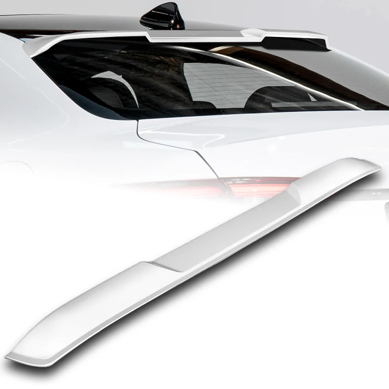 W-Power ABS VIP-Style Rear Widow Roof Visor Wing Spoiler For 2017 - 2023 Alfa Romeo Giulia -Pearl White - Image 7
