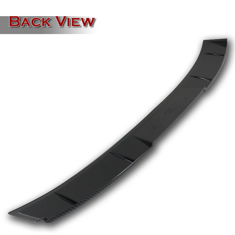 W-Power ABS VIP-Style Rear Widow Roof Visor Wing Spoiler For 2018-2022 Honda Accord Sedan -Carbon Fiber Look - Image 4