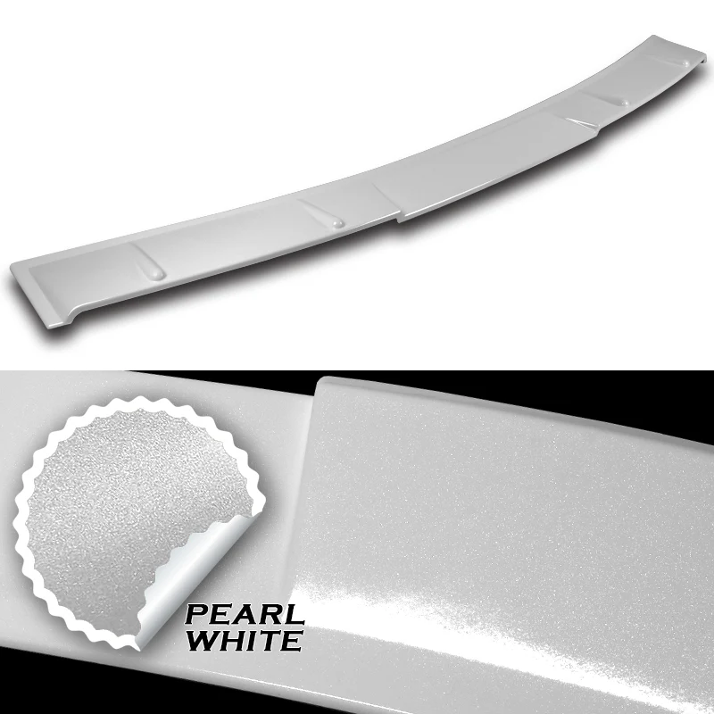 W-Power ABS VIP-Style Rear Widow Roof Visor Wing Spoiler For 2018-2022 Honda Accord Sedan -Pearl White - Image 3
