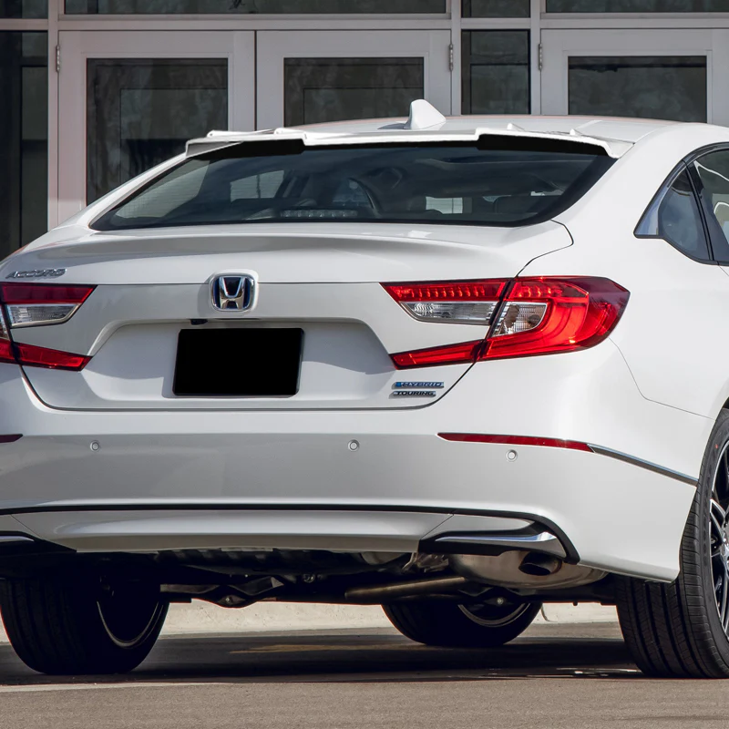 W-Power ABS VIP-Style Rear Widow Roof Visor Wing Spoiler For 2018-2022 Honda Accord Sedan -Pearl White - Image 6