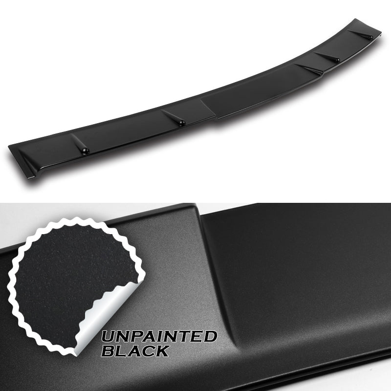 W-Power ABS VIP-Style Rear Widow Roof Visor Wing Spoiler For 2018-2022 Honda Accord Sedan -Unpainted Matte Black - Image 2