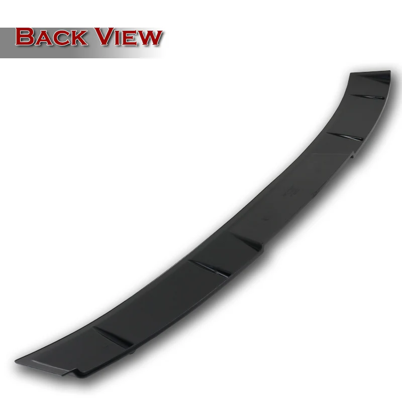 W-Power ABS VIP-Style Rear Widow Roof Visor Wing Spoiler For 2018-2022 Honda Accord Sedan -Unpainted Matte Black - Image 4
