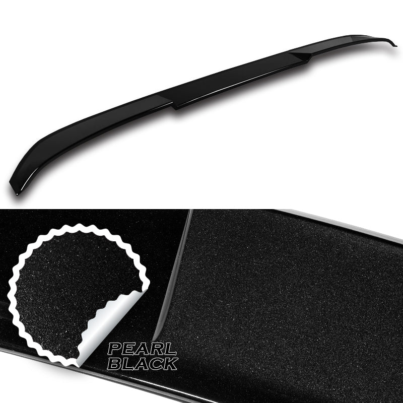 W-Power ABS VIP-Style Rear Widow Roof Visor Wing Spoiler For 2018 - 2023 Kia Stinger -Pearl Black - Image 2
