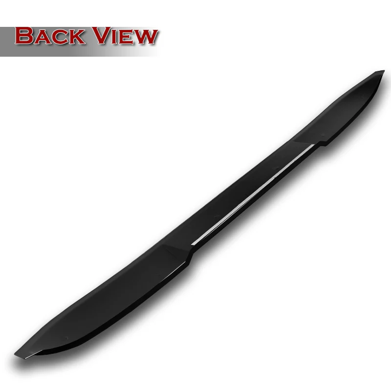W-Power ABS VIP-Style Rear Widow Roof Visor Wing Spoiler For 2018 - 2023 Kia Stinger -Pearl Black - Image 4