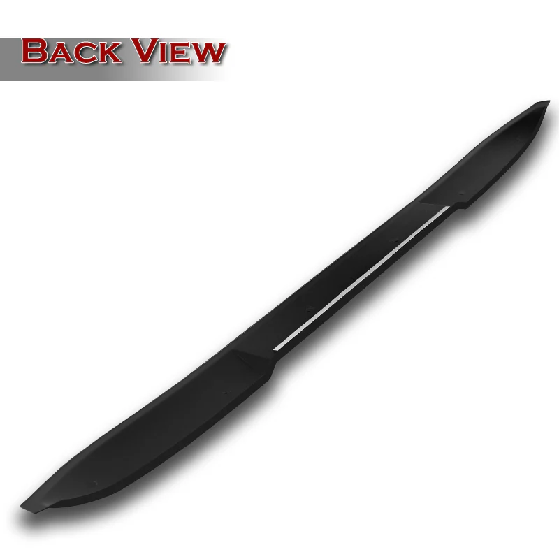 W-Power ABS VIP-Style Rear Widow Roof Visor Wing Spoiler For 2018 - 2023 Kia Stinger -Unpainted Matte Black - Image 4