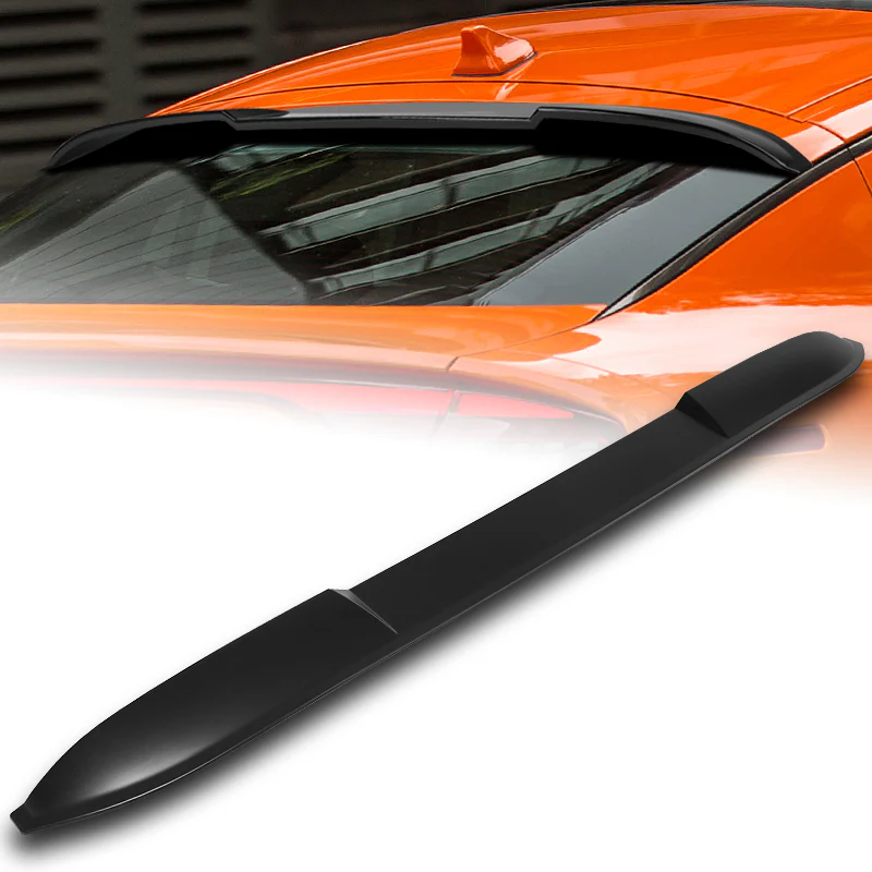 W-Power ABS VIP-Style Rear Widow Roof Visor Wing Spoiler For 2018 - 2023 Kia Stinger -Unpainted Matte Black - Image 7