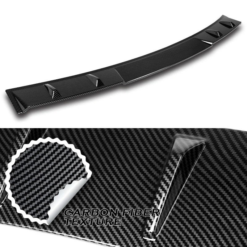W-Power ABS VIP-Style Rear Widow Roof Visor Wing Spoiler For 2019-2025 Nissan Altima -Carbon Fiber Look - Image 2