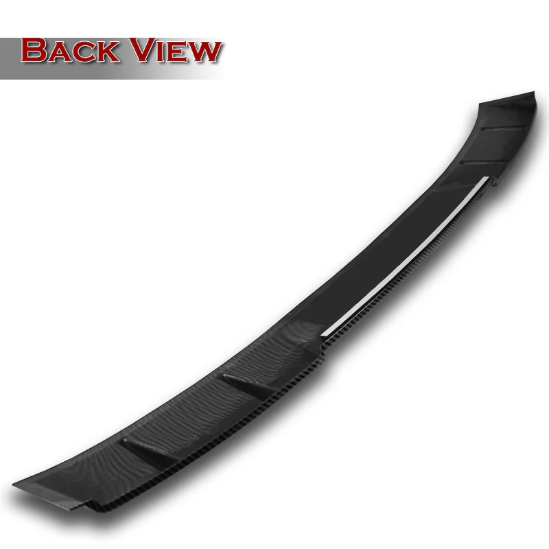 W-Power ABS VIP-Style Rear Widow Roof Visor Wing Spoiler For 2019-2025 Nissan Altima -Carbon Fiber Look - Image 4