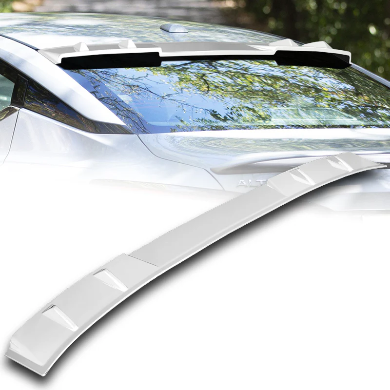 W-Power ABS VIP-Style Rear Widow Roof Visor Wing Spoiler For 2019-2025 Nissan Altima -Pearl White - Image 6