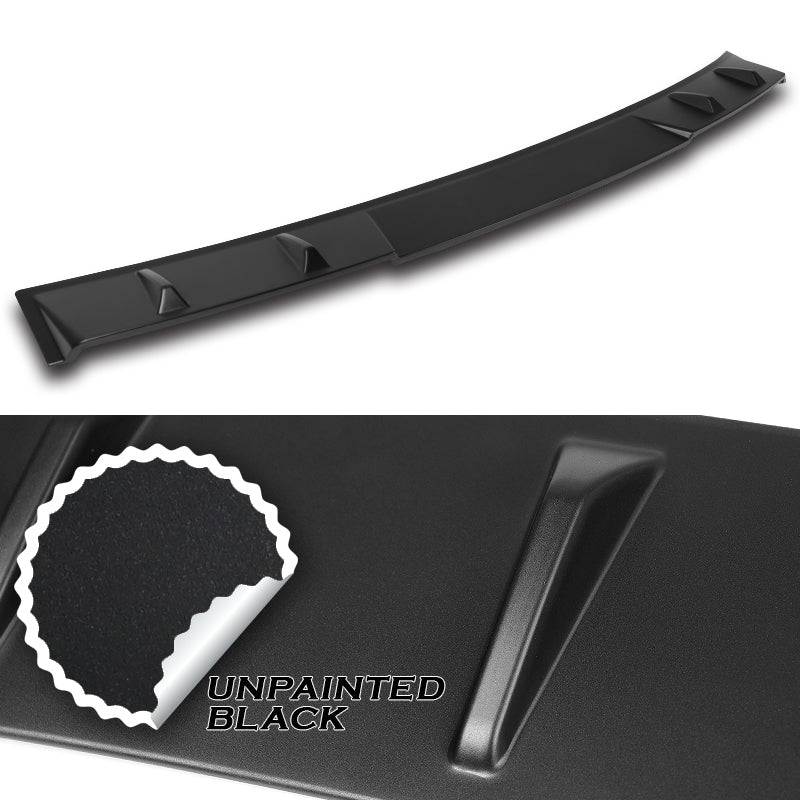 W-Power ABS VIP-Style Rear Widow Roof Visor Wing Spoiler For 2019-2025 Nissan Altima -Unpainted Matte Black - Image 2
