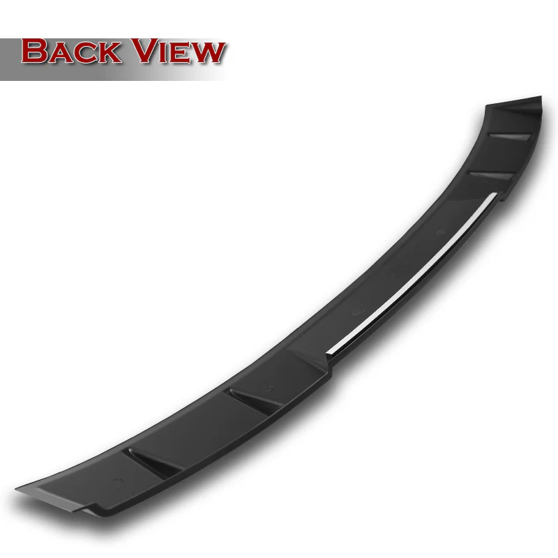 W-Power ABS VIP-Style Rear Widow Roof Visor Wing Spoiler For 2019-2025 Nissan Altima -Unpainted Matte Black - Image 4