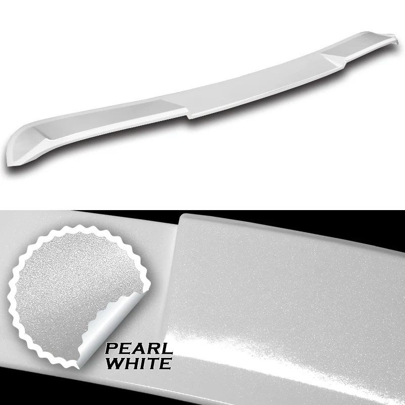 W-Power ABS VIP-Style Rear Widow Roof Visor Wing Spoiler For 2020 - 2023 Toyota Corolla Sedan -Pearl White - Image 2