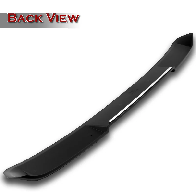 W-Power ABS VIP-Style Rear Widow Roof Visor Wing Spoiler For 2020 - 2023 Toyota Corolla Sedan -Unpainted Matte Black - Image 4