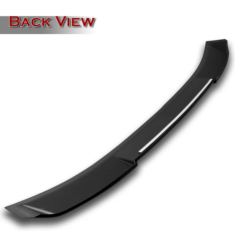 W-Power ABS VIP-Style Rear Widow Roof Visor Wing Spoiler For 2020- 2024 Nissan Sentra Sedan -Pearl Black - Image 4
