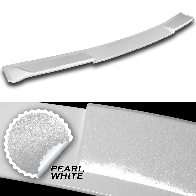 W-Power ABS VIP-Style Rear Widow Roof Visor Wing Spoiler For 2020- 2024 Nissan Sentra Sedan -Pearl White - Image 2