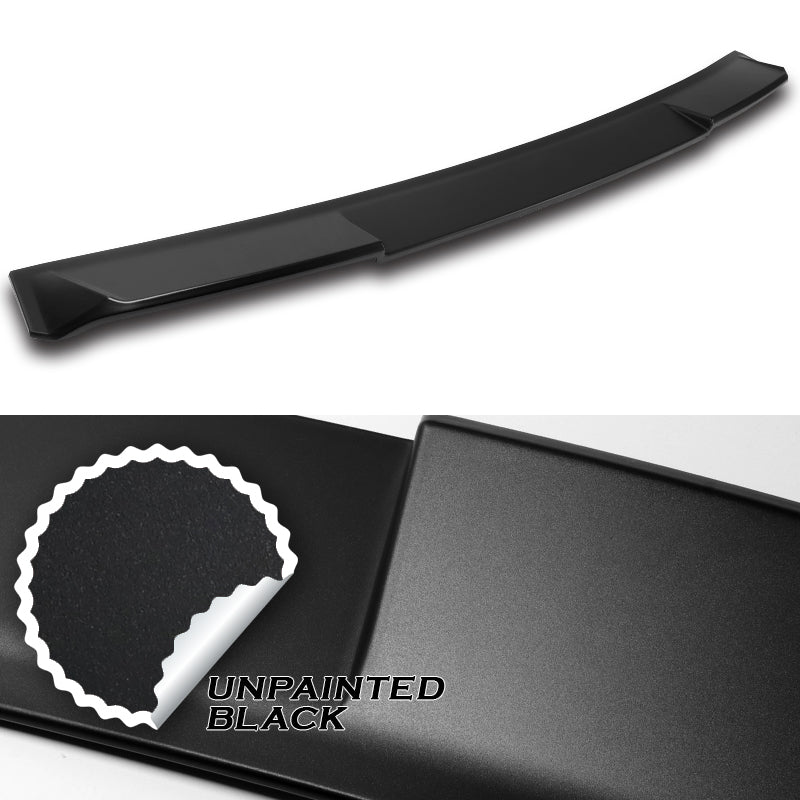 W-Power ABS VIP-Style Rear Widow Roof Visor Wing Spoiler For 2020- 2024 Nissan Sentra Sedan -Unpainted Matte Black - Image 2