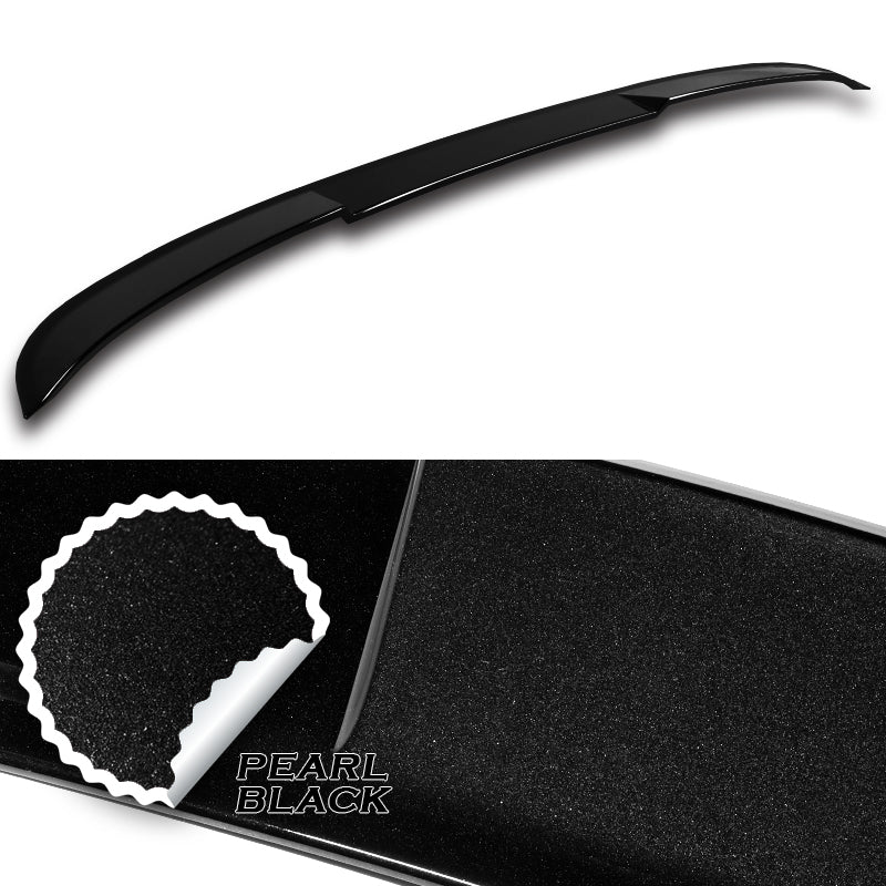 W-Power ABS VIP-Style Rear Widow Roof Visor Wing Spoiler For 2021 - 2024 Kia K5 -Pearl Black - Image 2