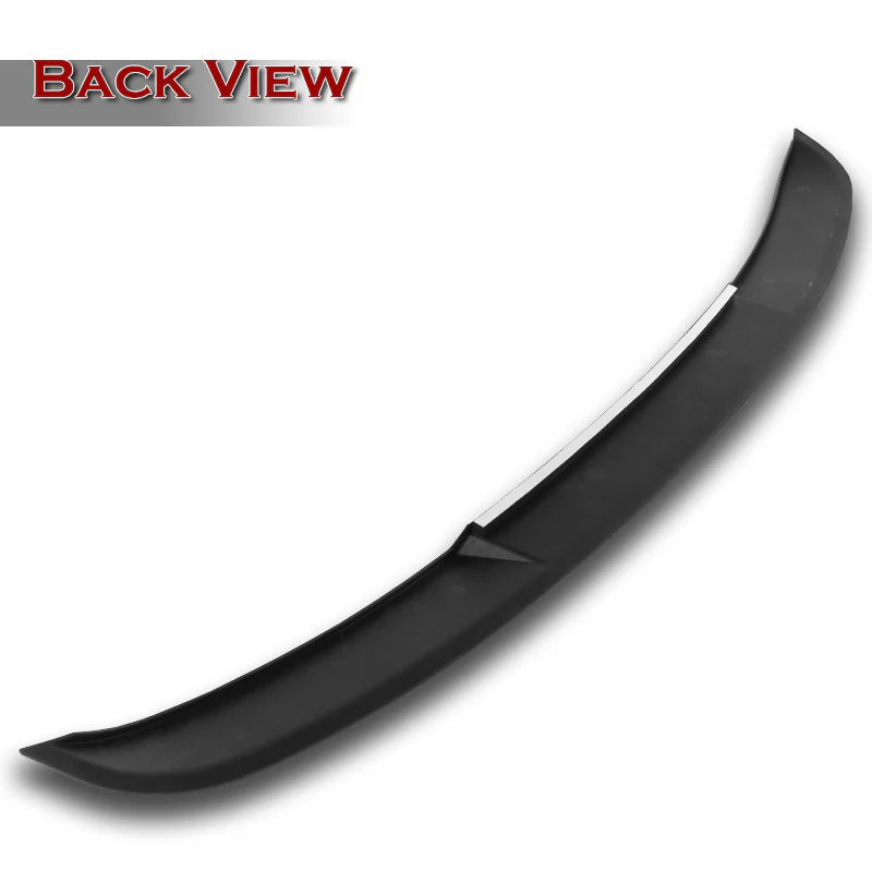 W-Power ABS VIP-Style Rear Widow Roof Visor Wing Spoiler For 2021 - 2024 Kia K5 -Pearl Black - Image 4