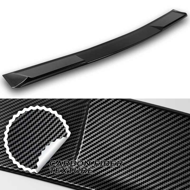 W-Power ABS VIP-Style Rear Widow Roof Visor Wing Spoiler For 2021 - 2025 Lexus IS300 IS350 IS500 -Carbon Fiber Look - Image 2
