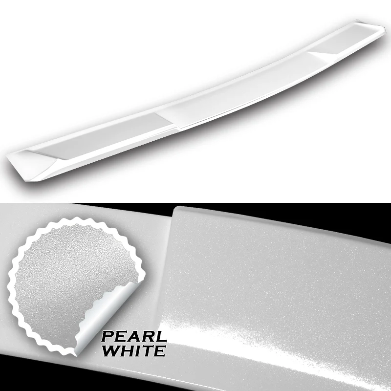 W-Power ABS VIP-Style Rear Widow Roof Visor Wing Spoiler For 2021 - 2025 Lexus IS300 IS350 IS500 -Pearl White - Image 2