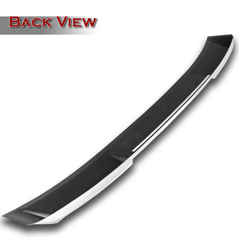W-Power ABS VIP-Style Rear Widow Roof Visor Wing Spoiler For 2021 - 2025 Lexus IS300 IS350 IS500 -Pearl White - Image 4