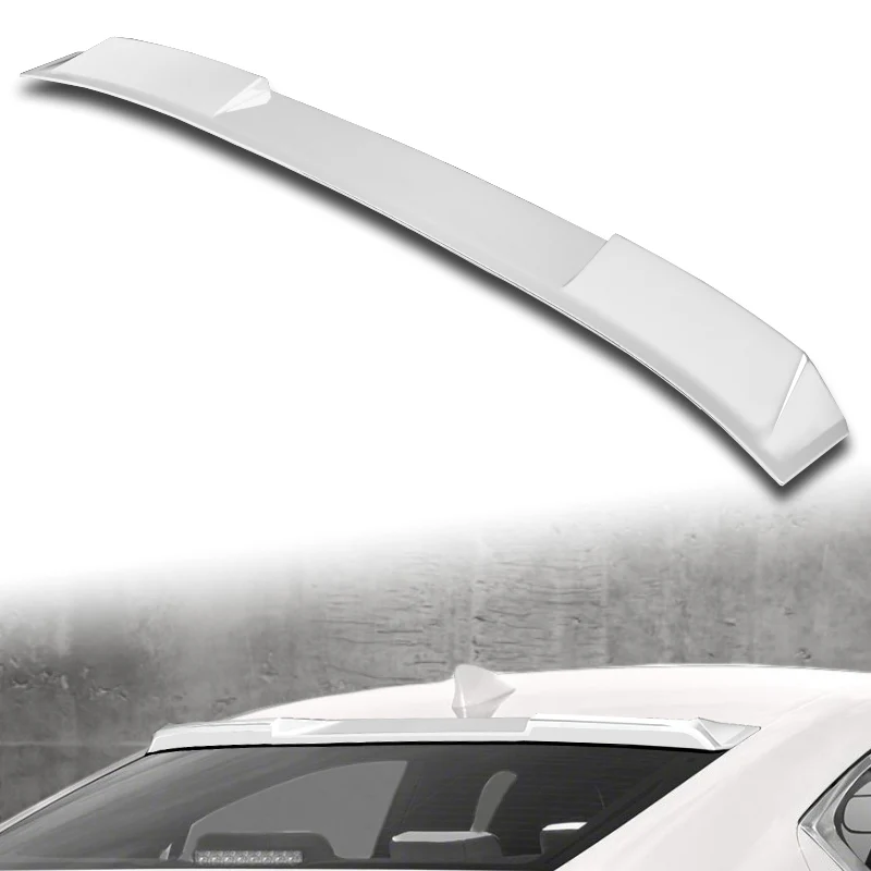 W-Power ABS VIP-Style Rear Widow Roof Visor Wing Spoiler For 2021 - 2025 Lexus IS300 IS350 IS500 -Pearl White - Image 5