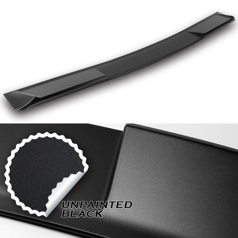 W-Power ABS VIP-Style Rear Widow Roof Visor Wing Spoiler For 2021 - 2025 Lexus IS300 IS350 IS500 -Unpainted Matte Black - Image 2