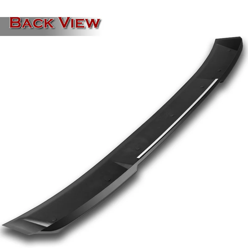 W-Power ABS VIP-Style Rear Widow Roof Visor Wing Spoiler For 2021 - 2025 Lexus IS300 IS350 IS500 -Unpainted Matte Black - Image 4