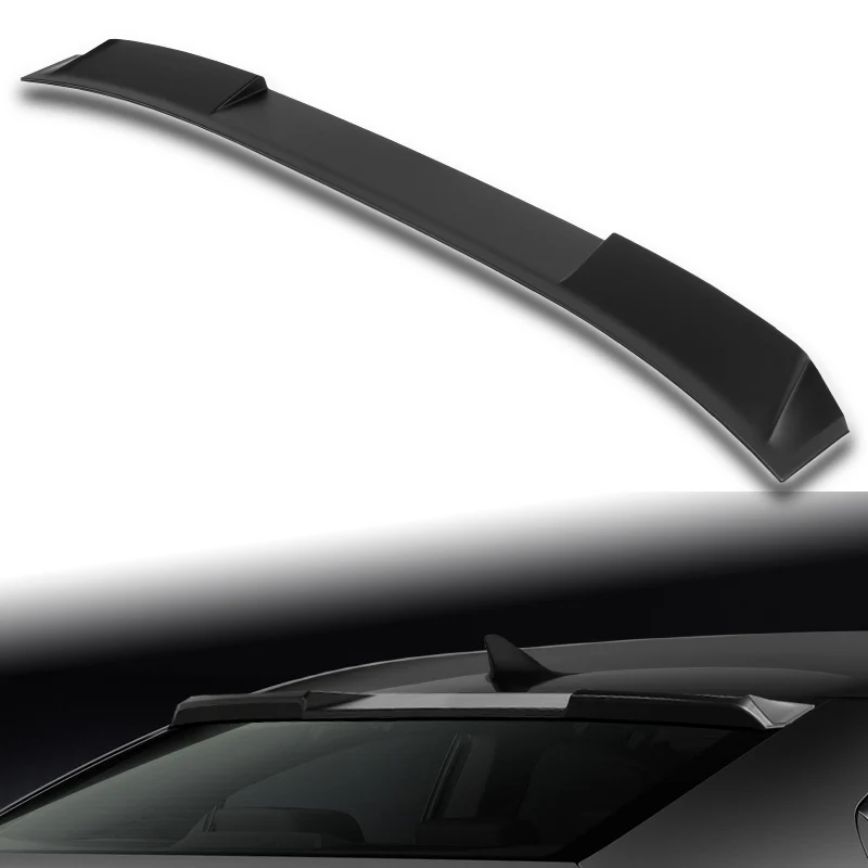W-Power ABS VIP-Style Rear Widow Roof Visor Wing Spoiler For 2021 - 2025 Lexus IS300 IS350 IS500 -Unpainted Matte Black - Image 5